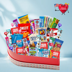 Nut Cravings Gift A Snack heart box closeup with premium branding