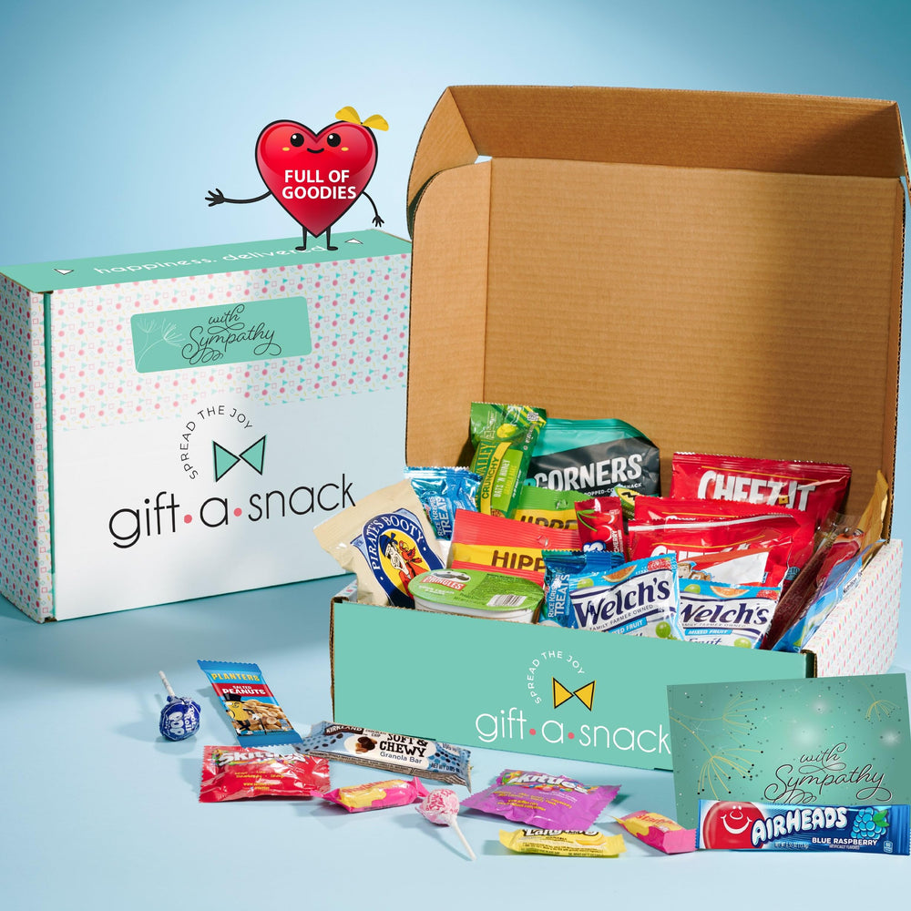 Nut Cravings Gift A Snack packaging design highlights premium presentation for sympathy recipients