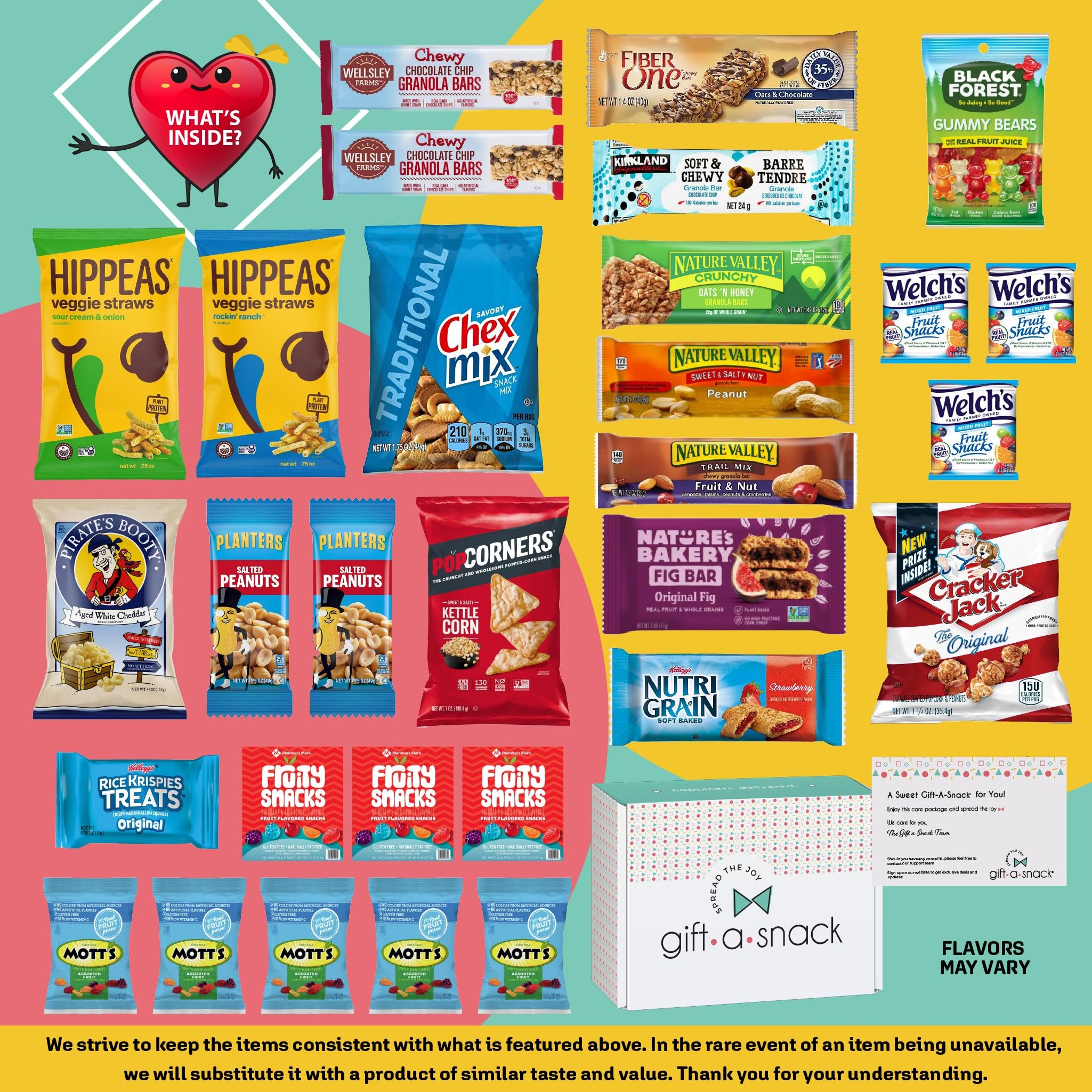 Nut Cravings Gift A Snack printed greeting card, ready to include a warm message.