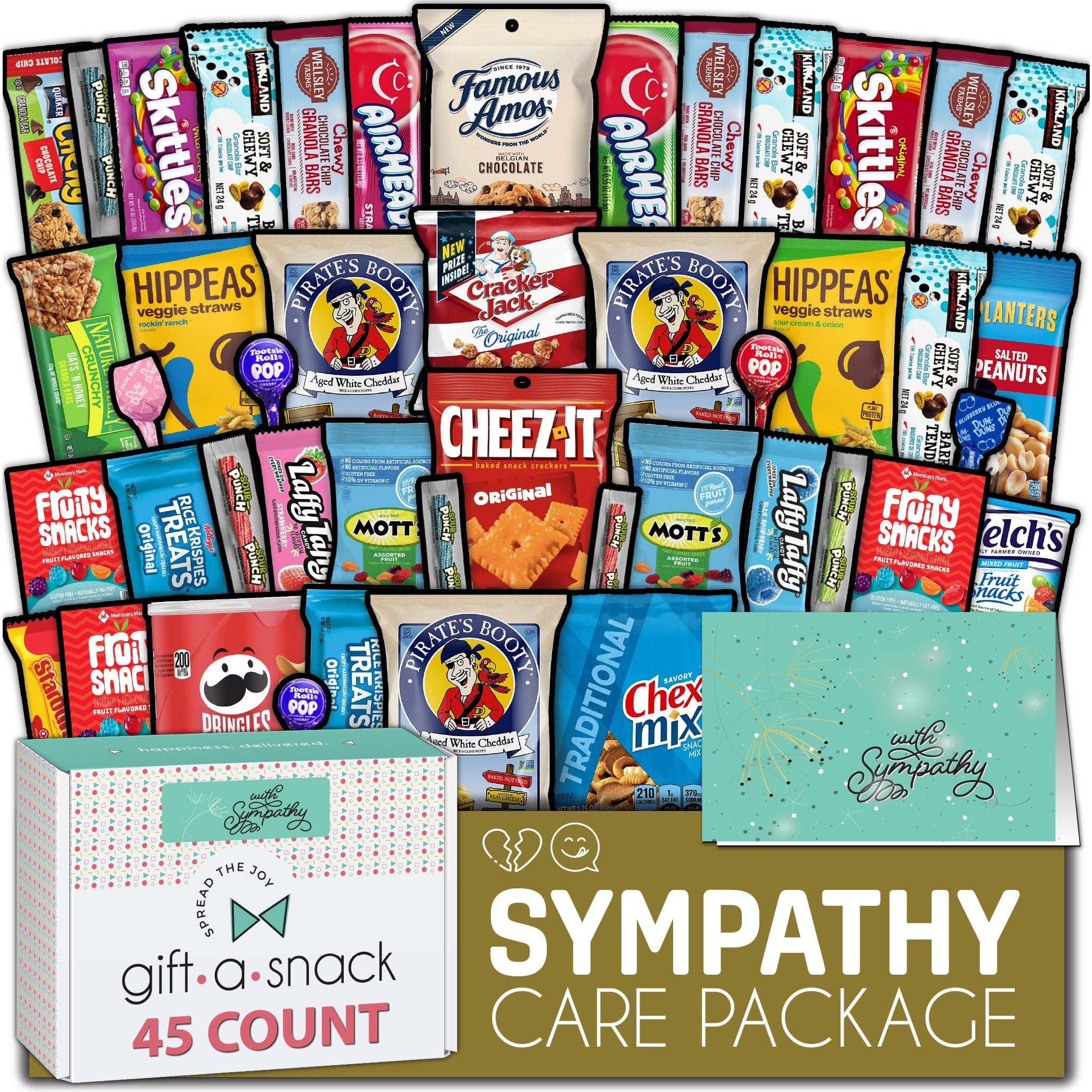 Nut Cravings Gift A Snack sympathy box front with elegant branding for thoughtful gifting