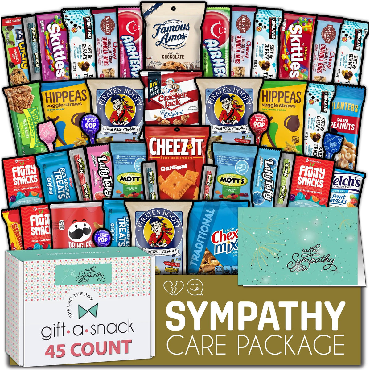 Nut Cravings Gift A Snack sympathy box front with elegant branding for thoughtful gifting