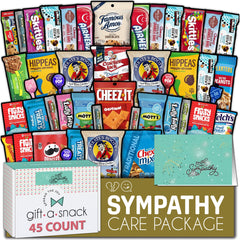 Nut Cravings Gift A Snack sympathy box front with elegant branding for thoughtful gifting
