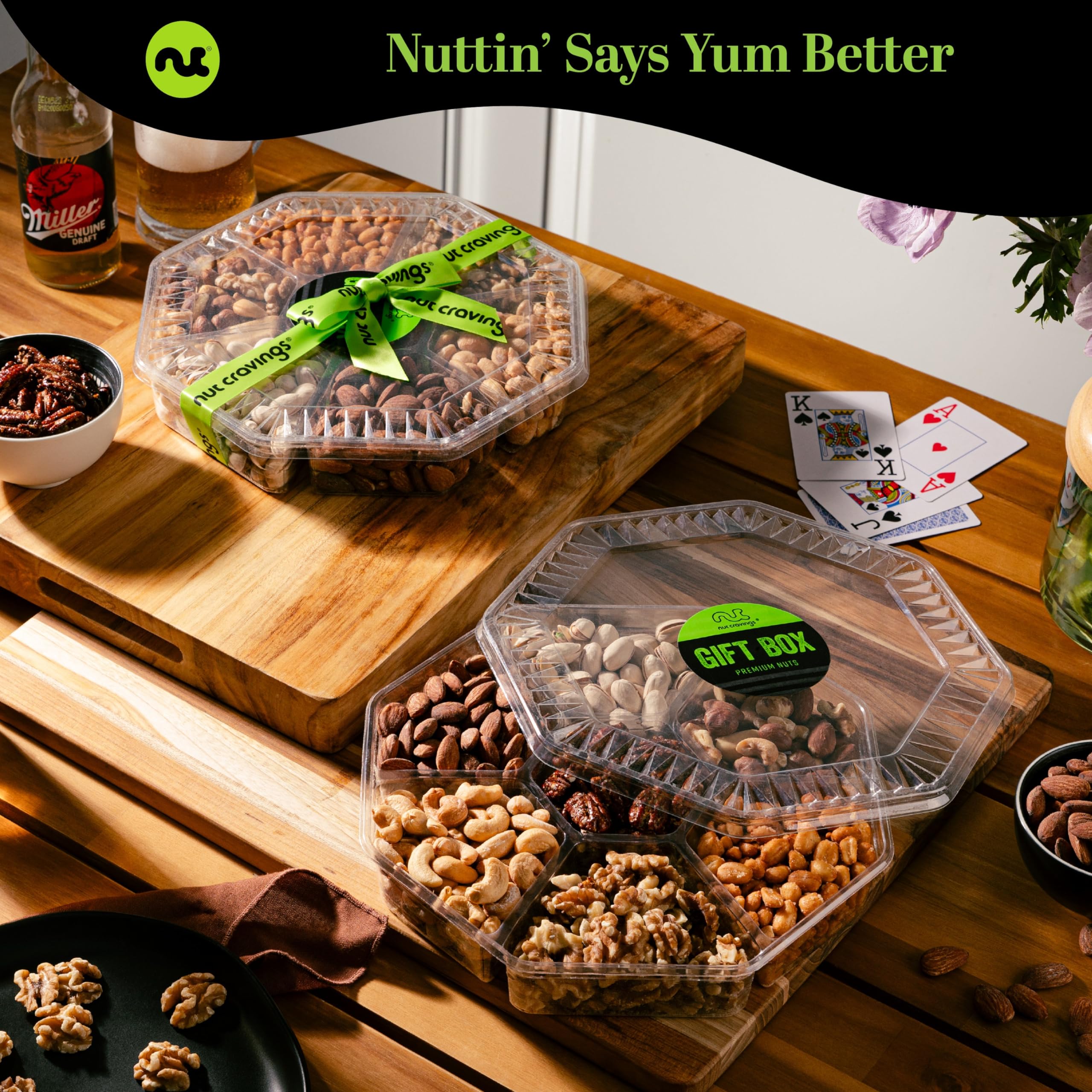 Nut Cravings gift note card option to personalize a gift