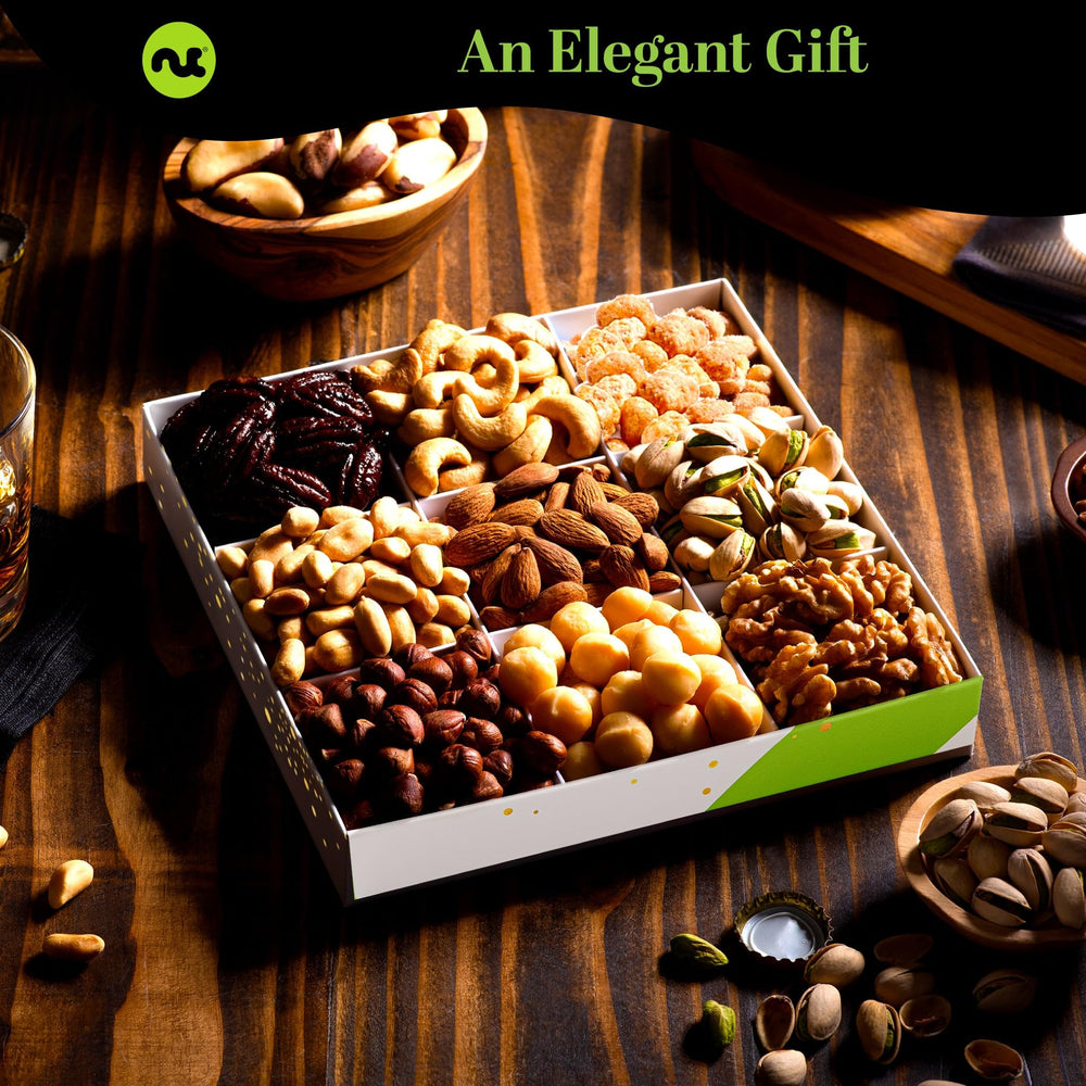 Honey glazed pecans provide sweet and crunchy notes