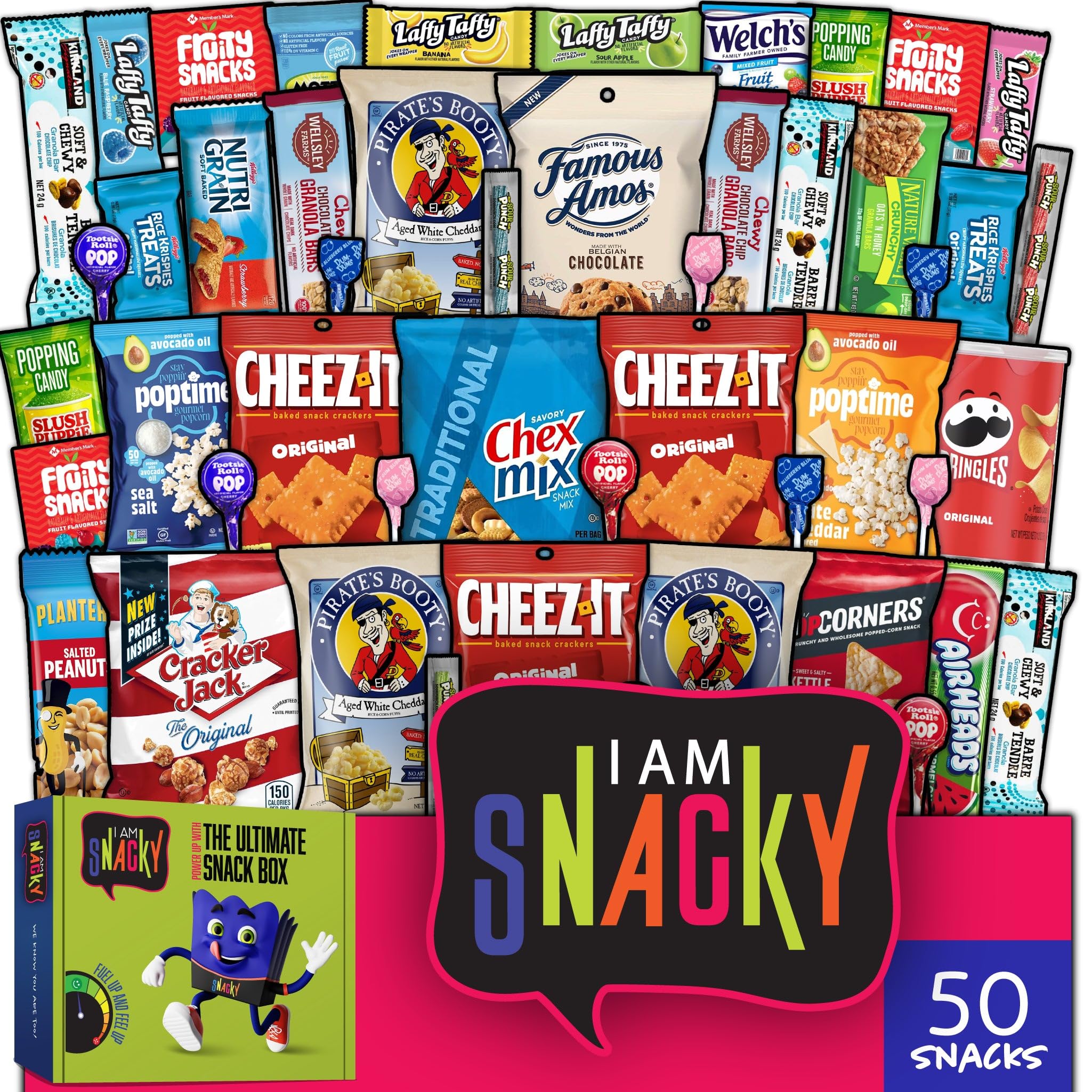 Nut Cravings I AM SNACKY Easter treats box, colorful assortment for gifting and sharing