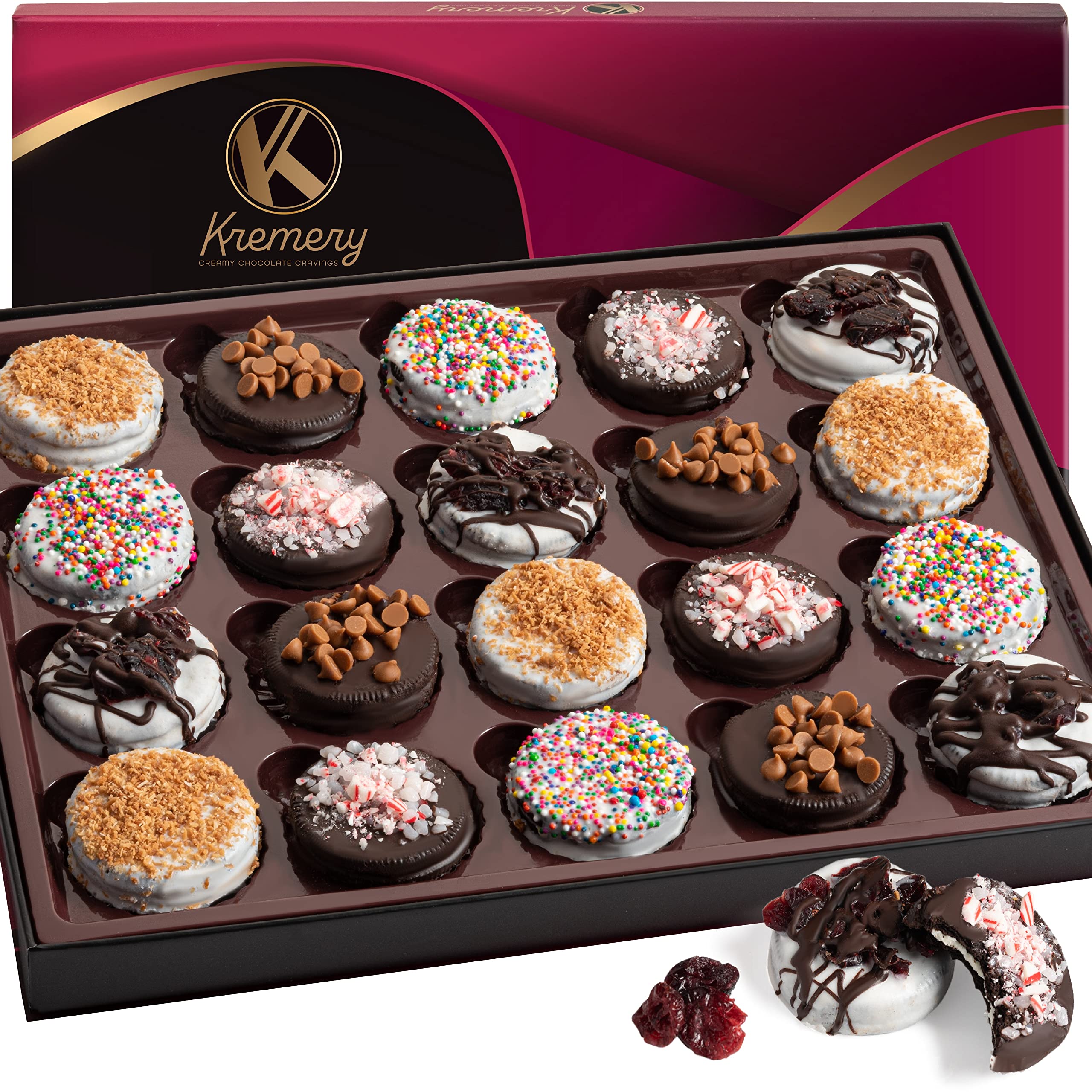 Nut Cravings KREMERY box front showing premium gift-ready packaging