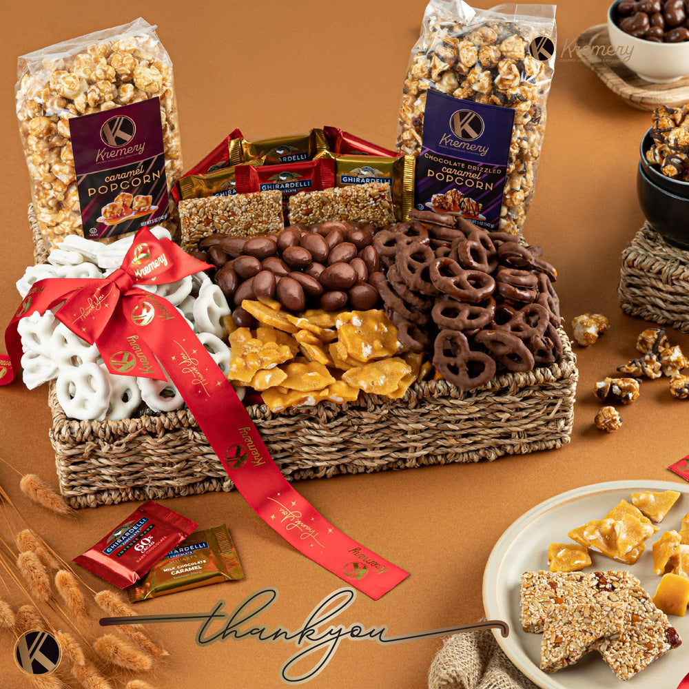 Kremery caramel popcorn pairing with other treats