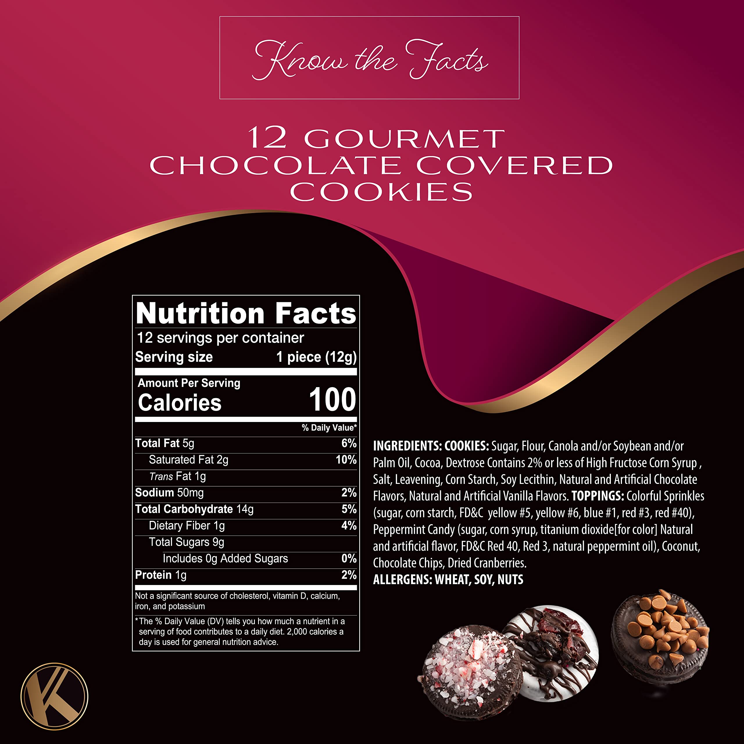 Nut Cravings Kremery cookie closeup with creamy dairy-free chocolate coating.
