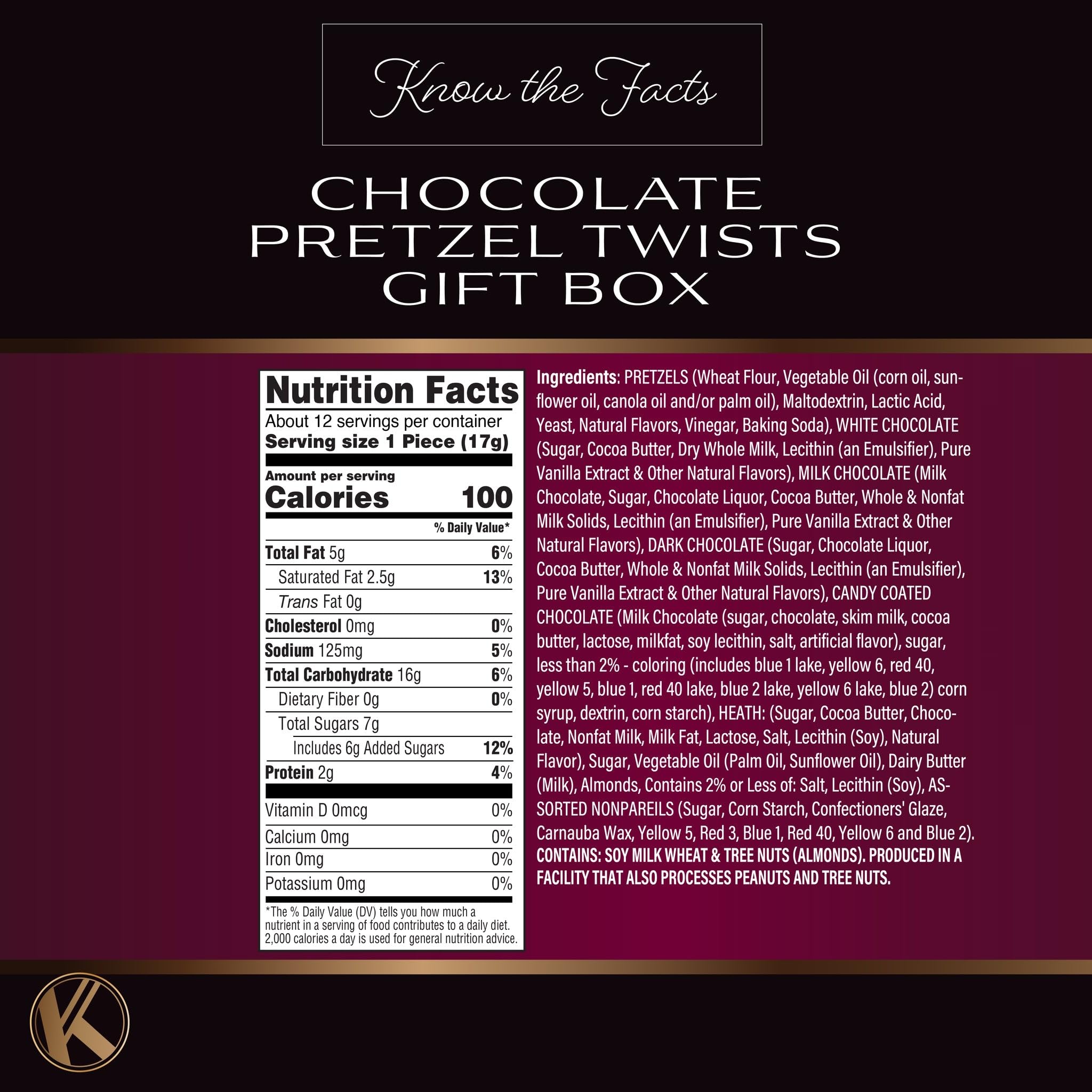KREMERY pretzel twists with dark chocolate deliver bold, balanced flavors.