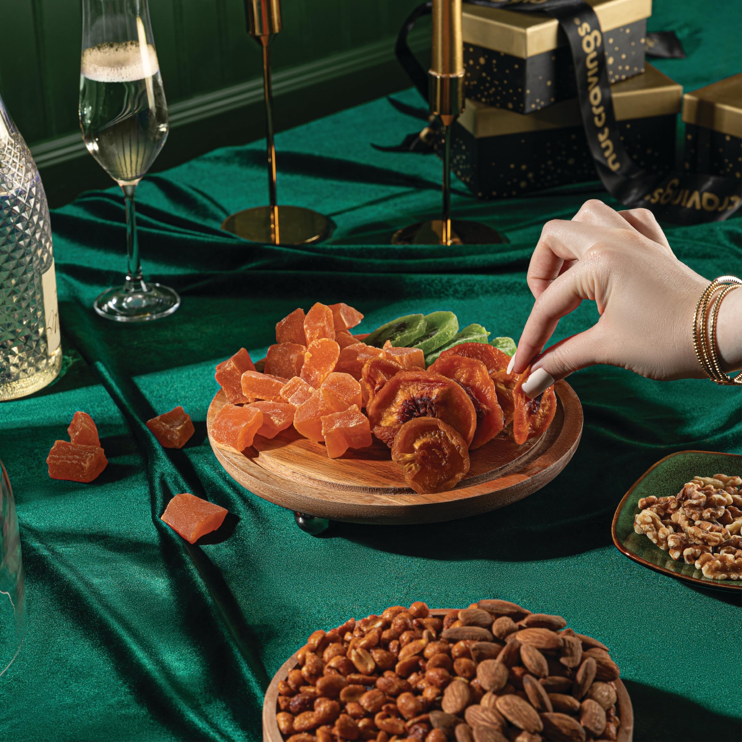 Nut Cravings black-tower packaging adds a luxurious and gift-ready presentation.