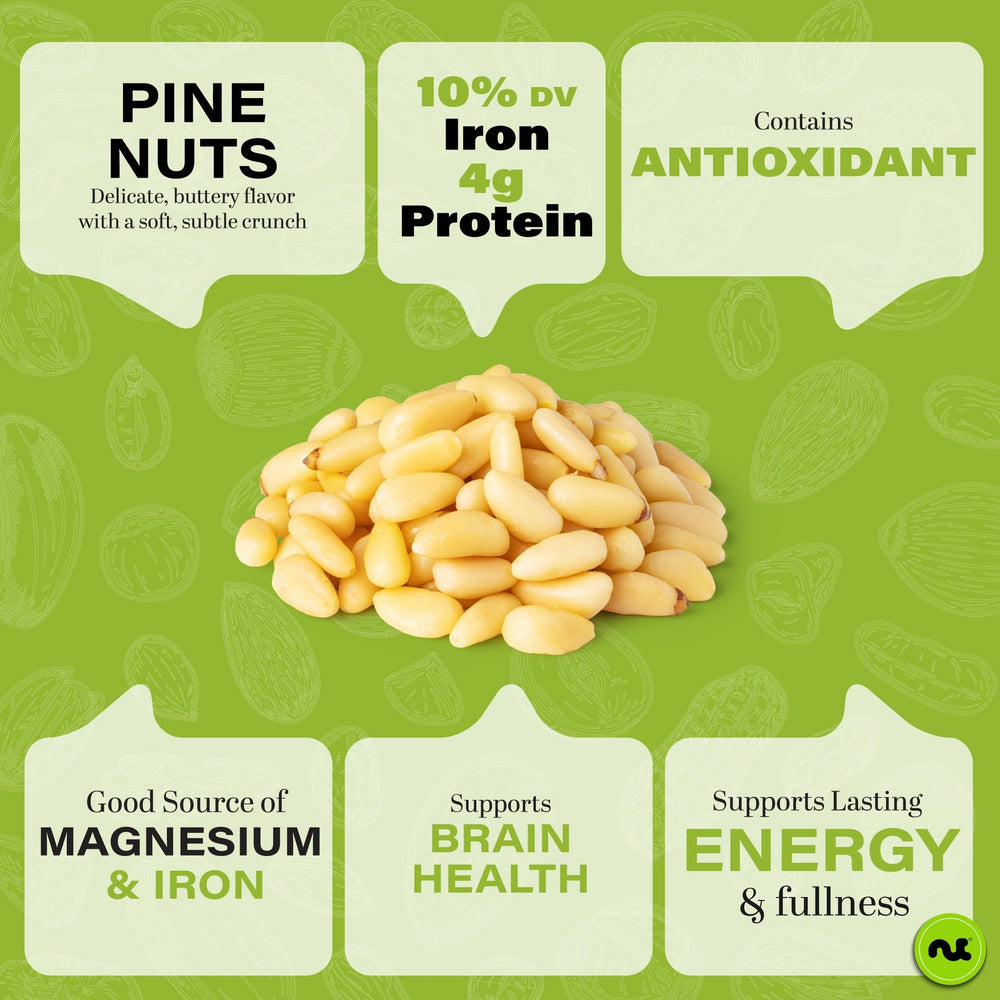 Nut Cravings pine nuts used in baking for crunchy textures.