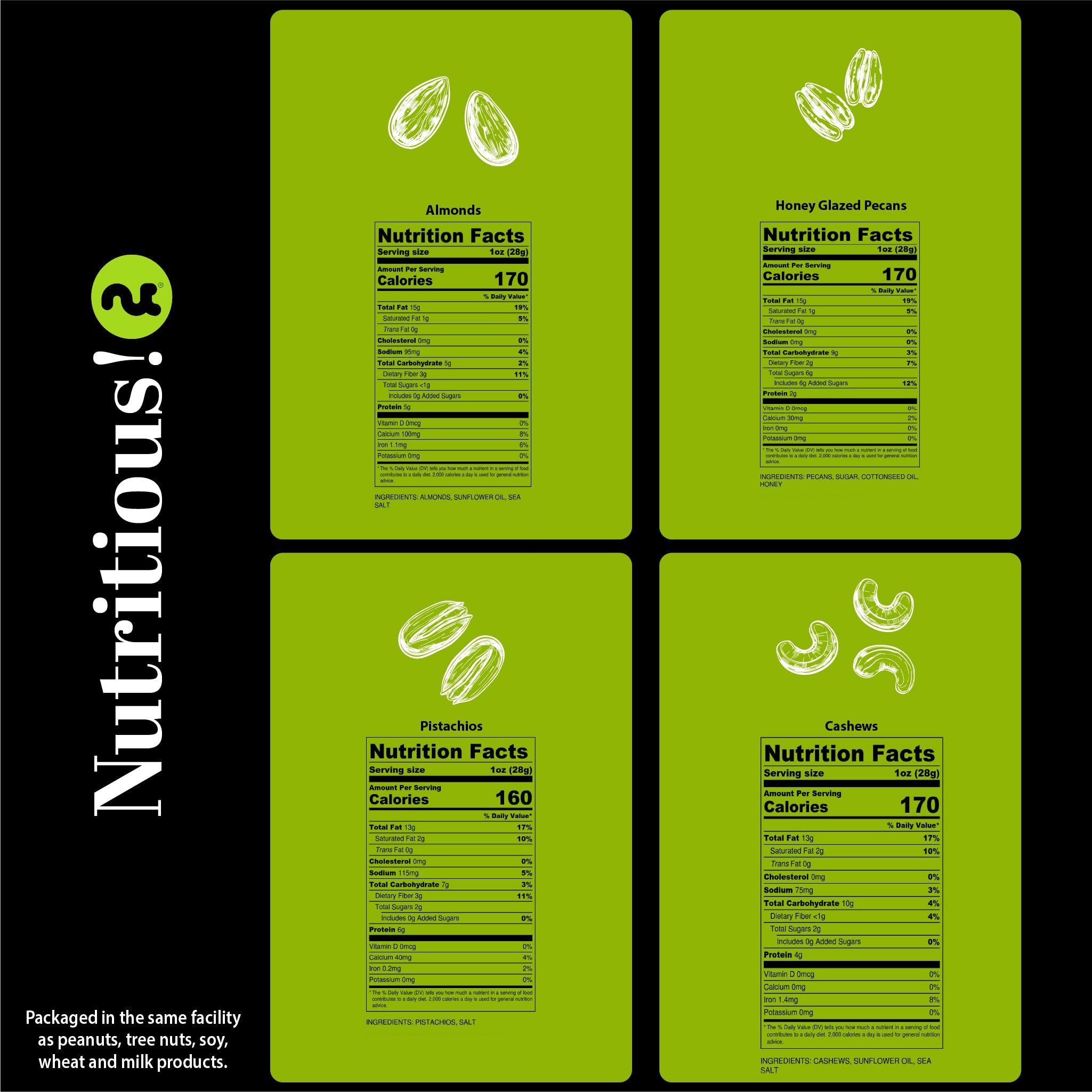 Nut Cravings red ribbon packaging, an elegant gift-ready presentation.