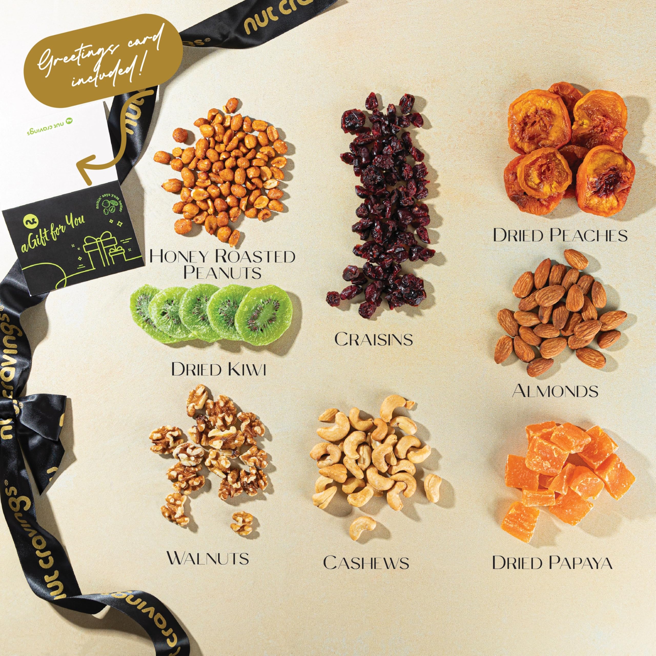 Nut Cravings snack tower celebration showcases premium nuts and fruits for sharing.