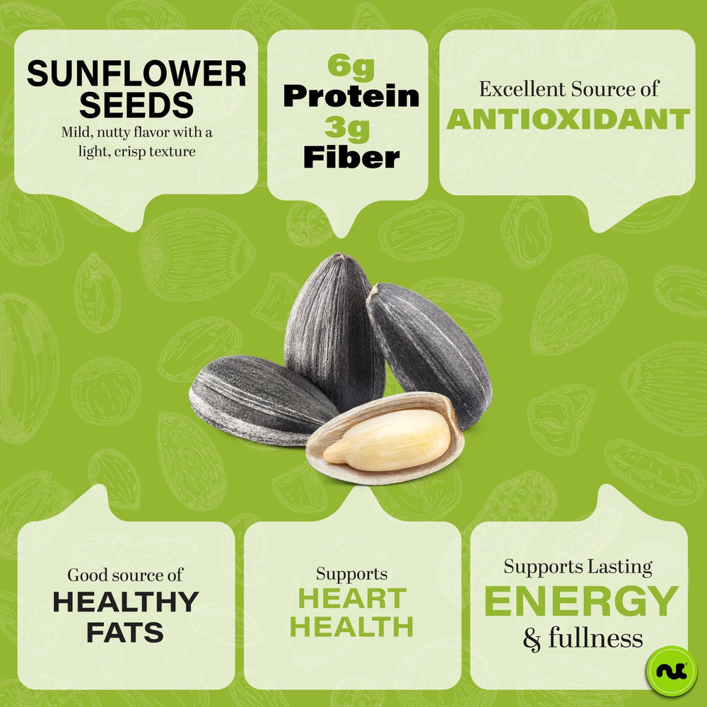 Nut Cravings oats or cereals topped with seeds for texture.