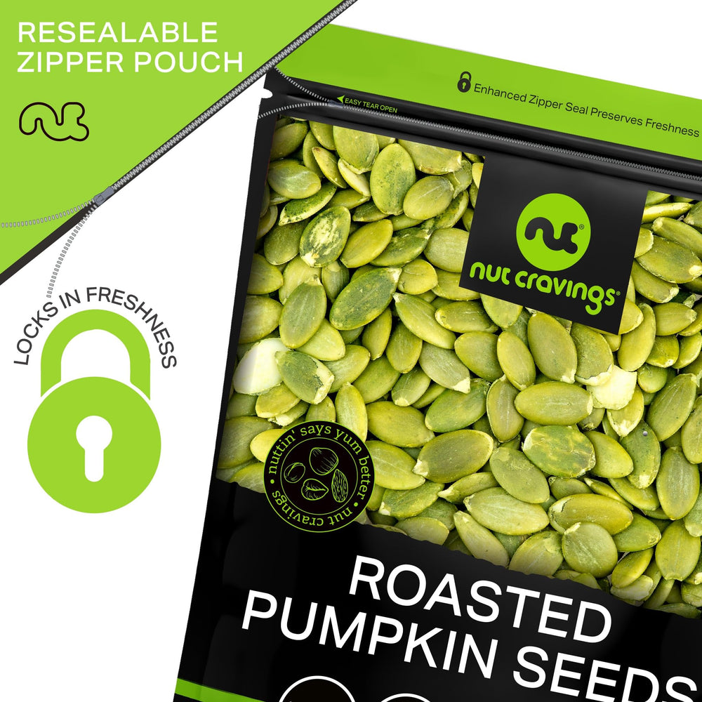 Nut Cravings roasted pepitas in trail mix, versatile, flavorful addition