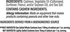 On-the-go serving with Nut Harvest cashews for easy mid-day snacking