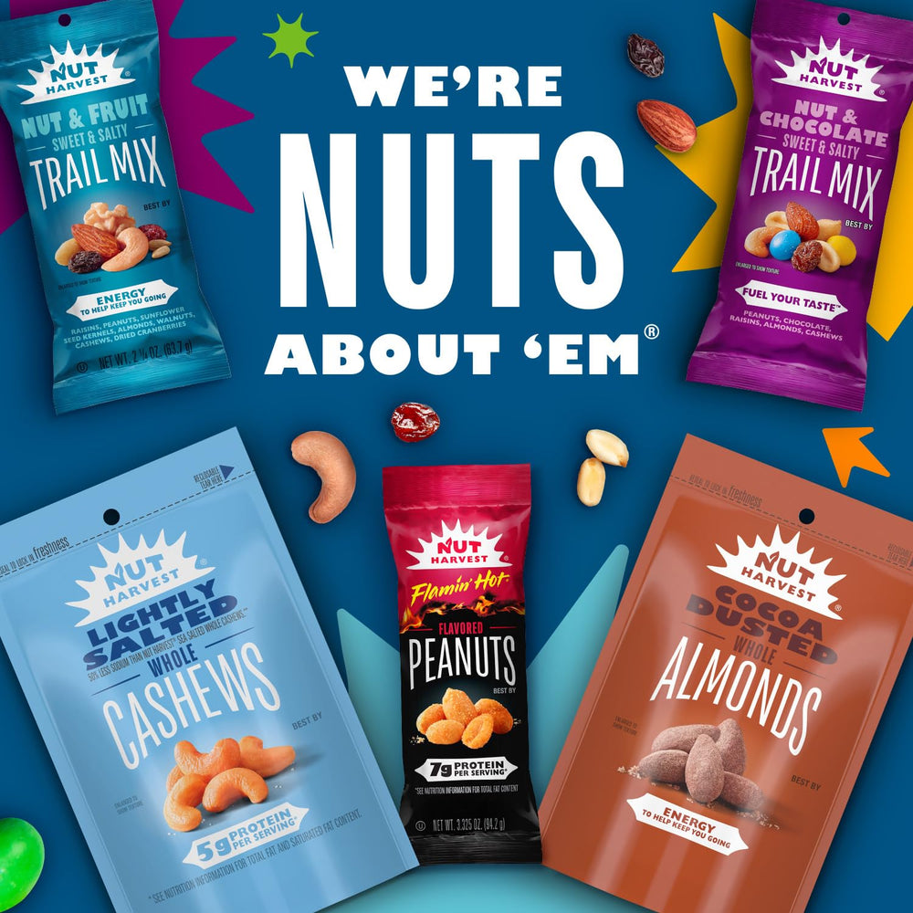 Nut Harvest Salted peanuts bag offers classic taste during travel.