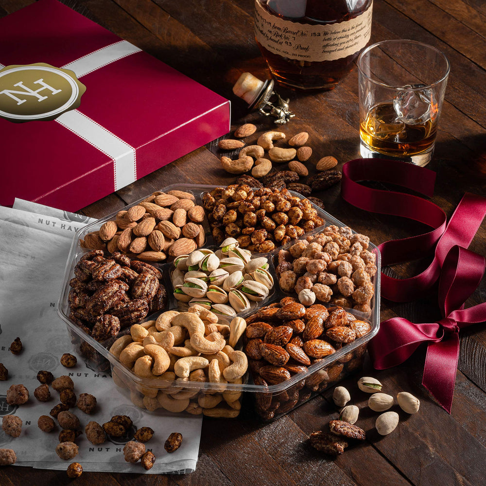 Nut Haven Glazed Almonds display glossy coating and flavor