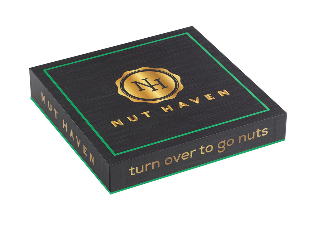 Nut Haven dried fruit close-up with papaya and pineapple highlights tropical flavors.