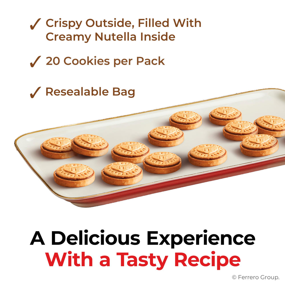 Nutella Biscuits tea-time pairing with creamy hazelnut joy.