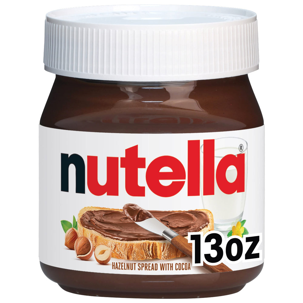 Nutella Classic Jar Spread—creamy hazelnut cocoa for everyday breakfast.