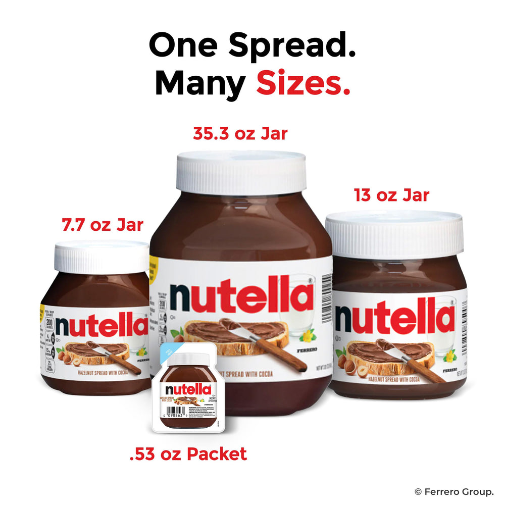 Nutella dessert topping adds rich cocoa to desserts.