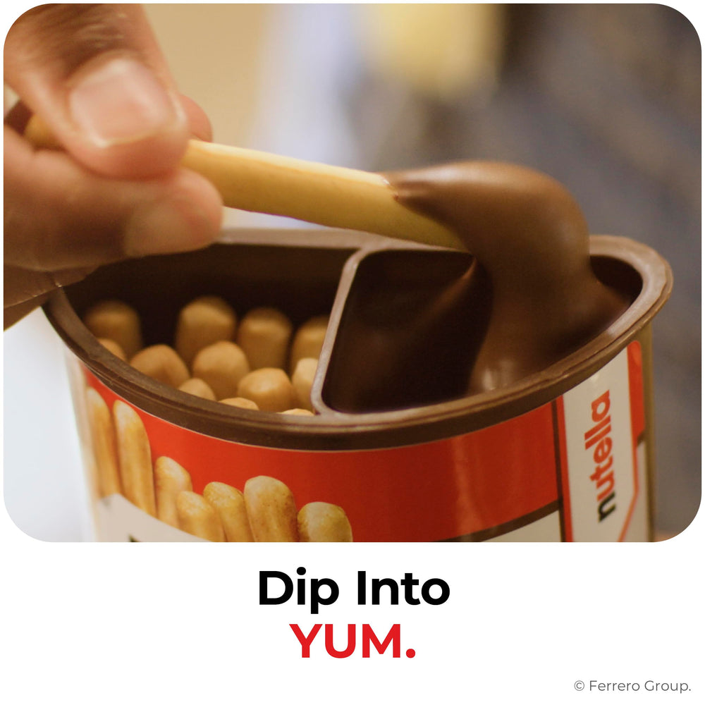 Nutella Go! 10-pack snack cups shown for quick meals.