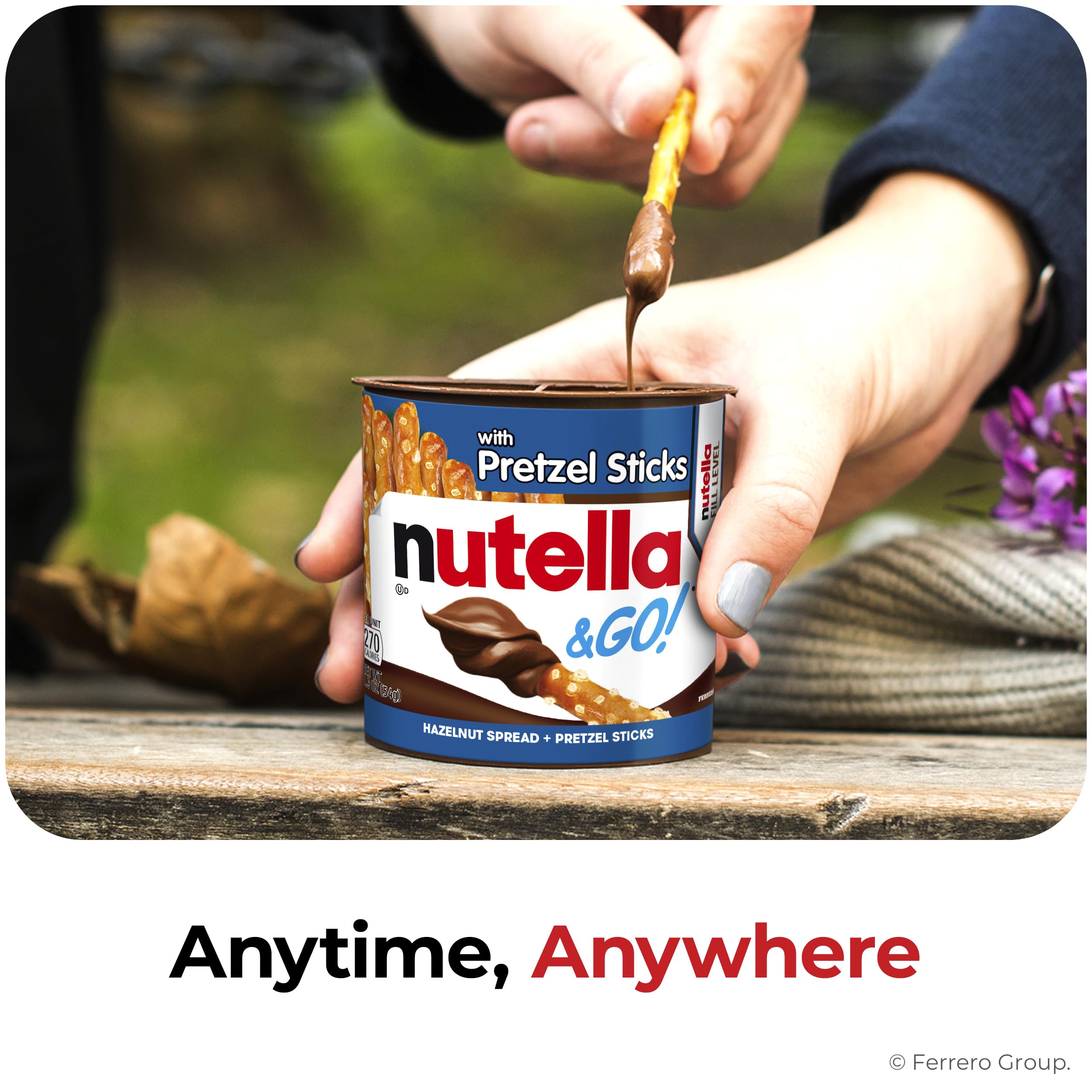Nutella & GO! backpack-friendly snack on the go.