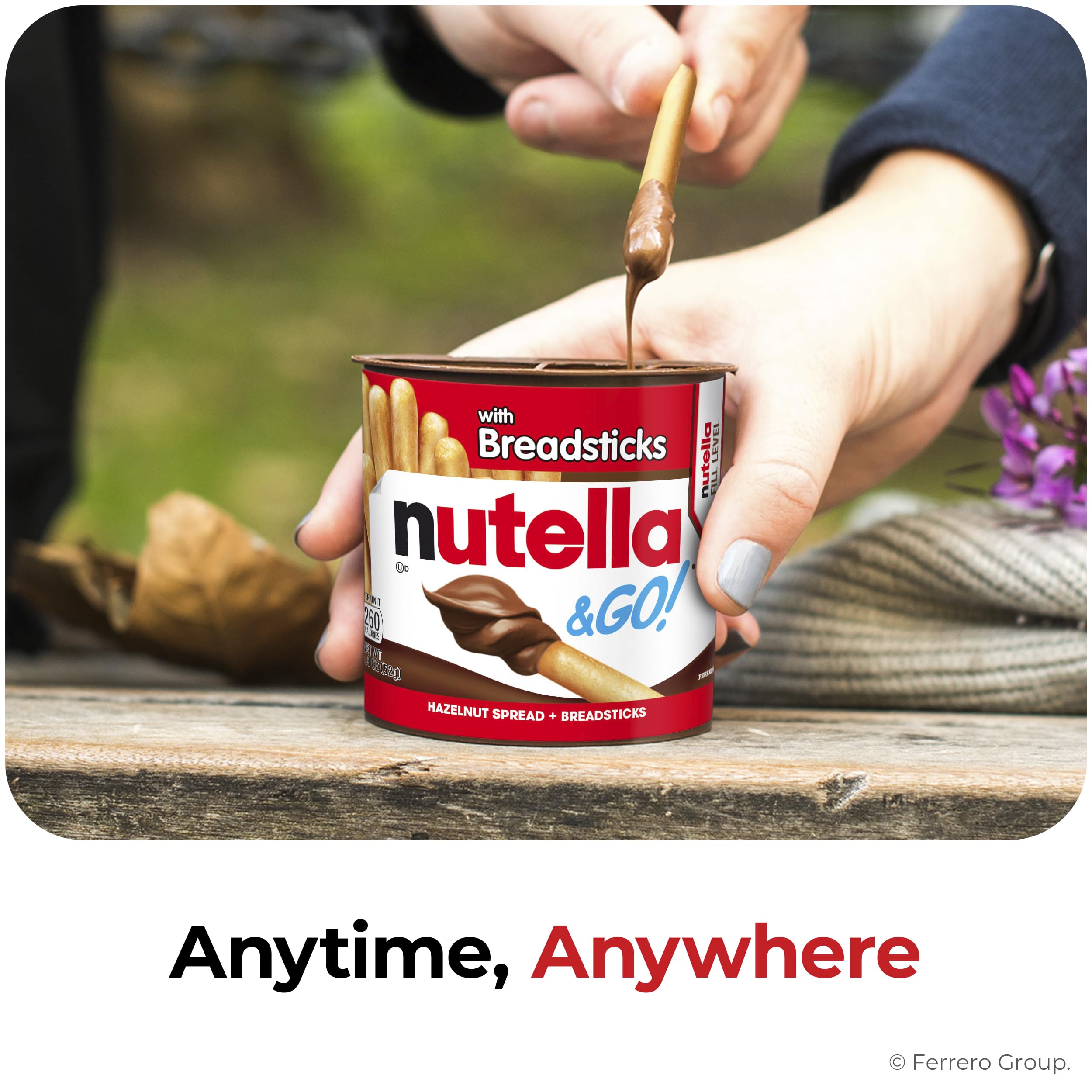 Nutella & GO! lunchbox-friendly treat, creamy spread meets crunchy sticks