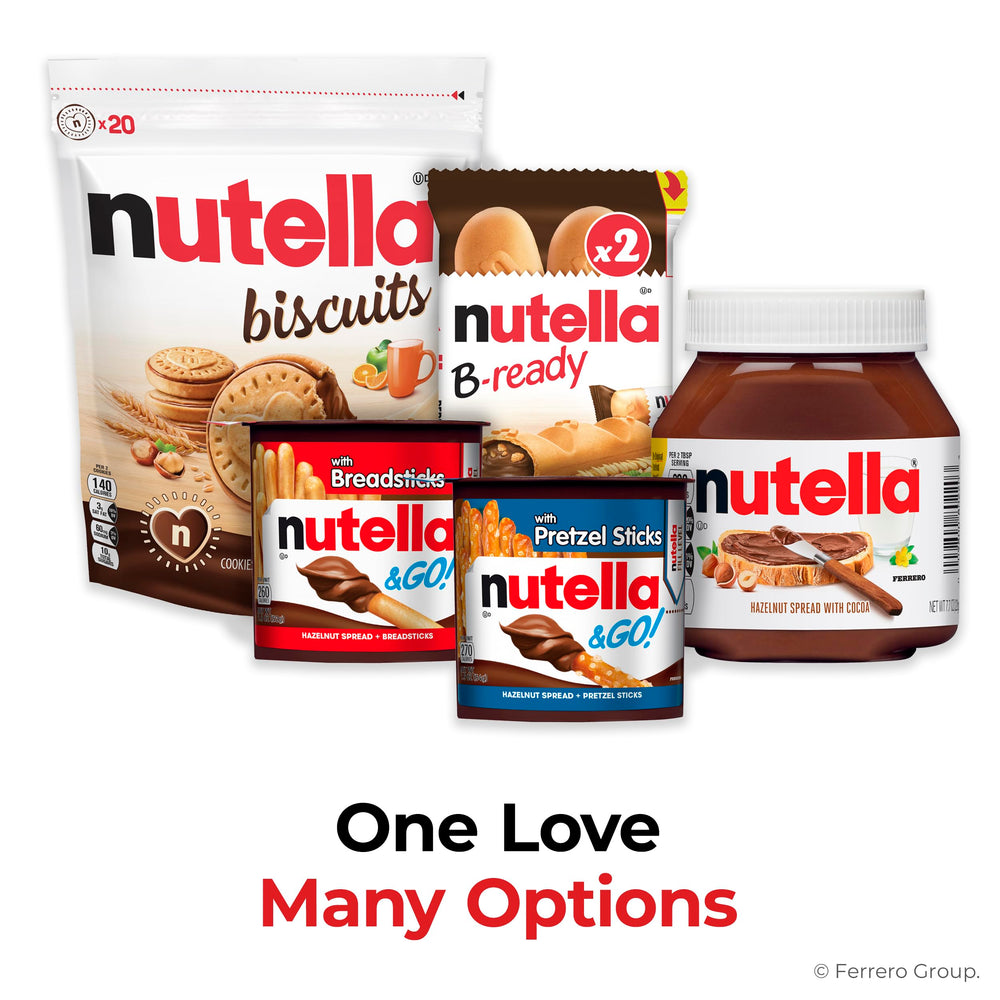 Nutella & GO! packaging with serving cups invites easy snack moments