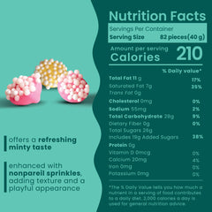 Nutic mint nonpareils closeup shows pastel colors perfect for treats trays