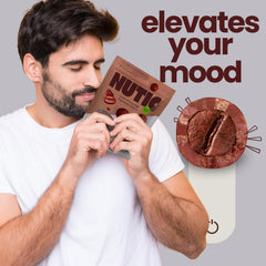 Nutic resealable bag preserves freshness for quick snacks on the go.