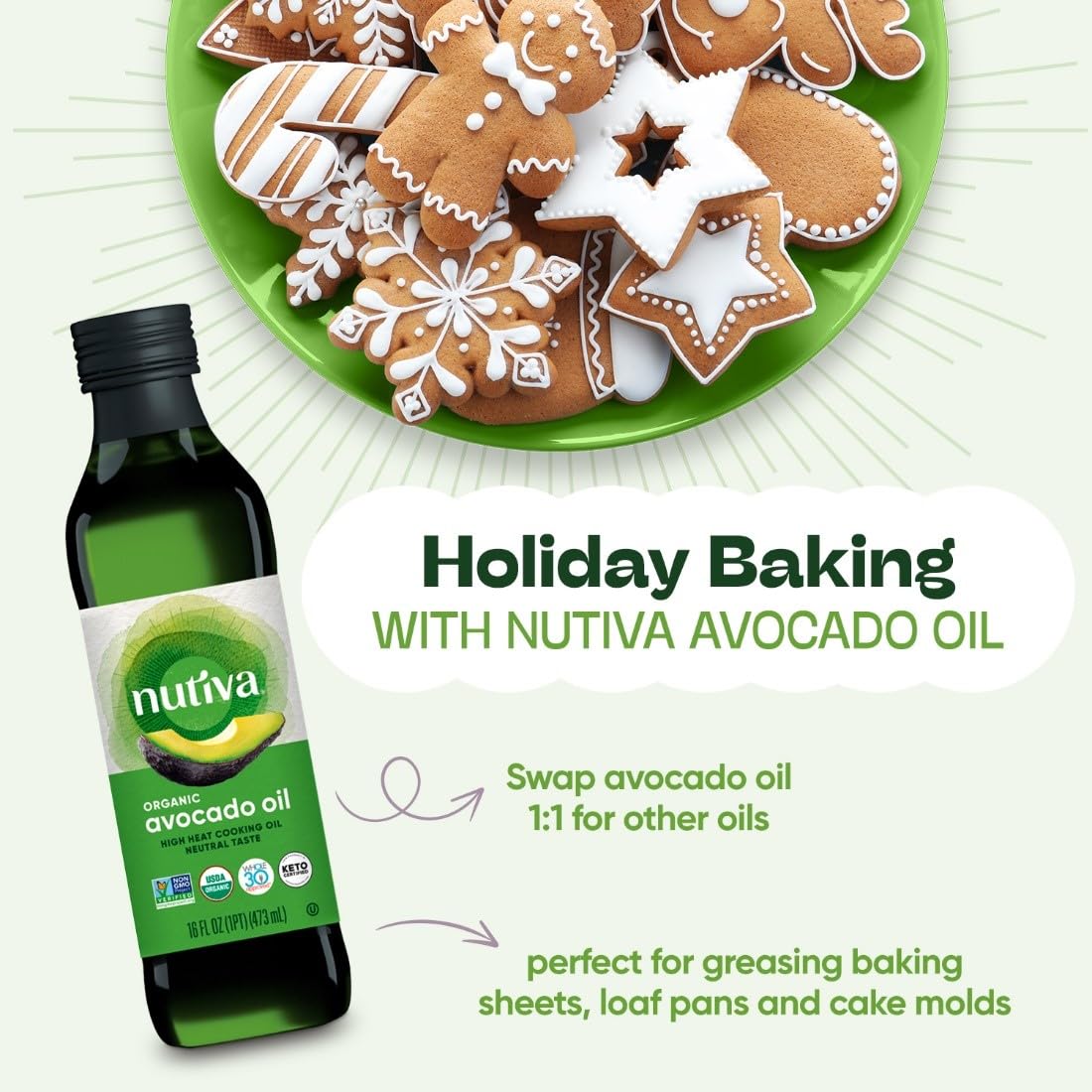 Nutiva Organic Avocado Oil in stir-fry use promotes high-heat cooking with clean taste.