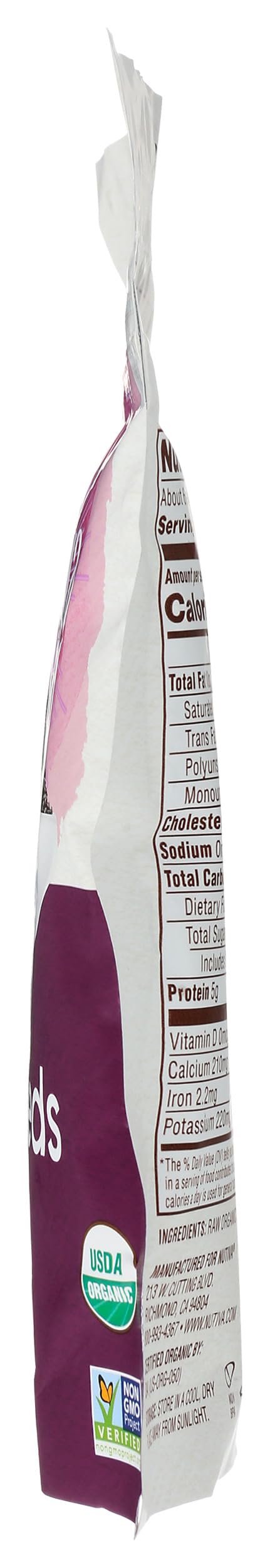 Nutiva chia seeds being measured for a gel recipe.