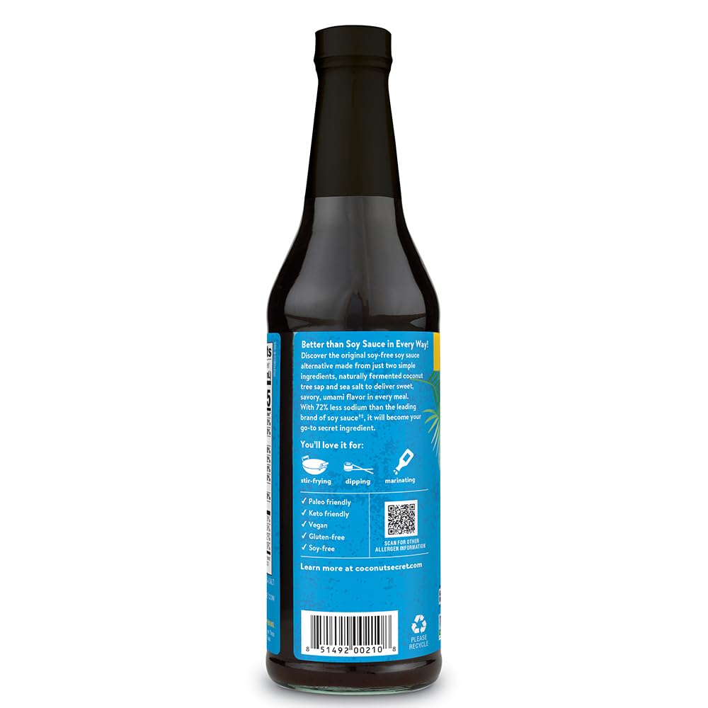 Pouring Nutiva Coconut Aminos over sushi for a savory finish
