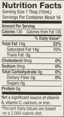 Nutiva organic coconut oil used as a neutral-flavor substitute in baking.