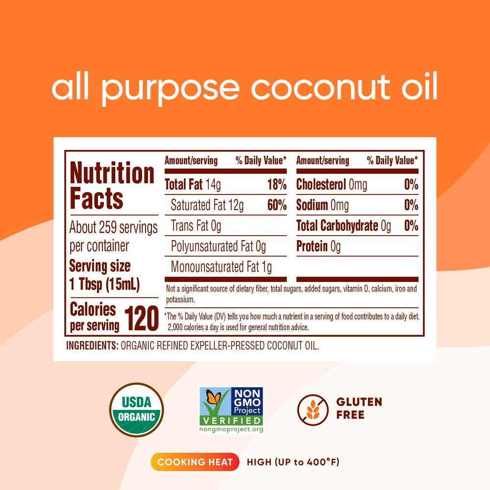 Nutiva coconut oil used for high-heat cooking in a hot pan
