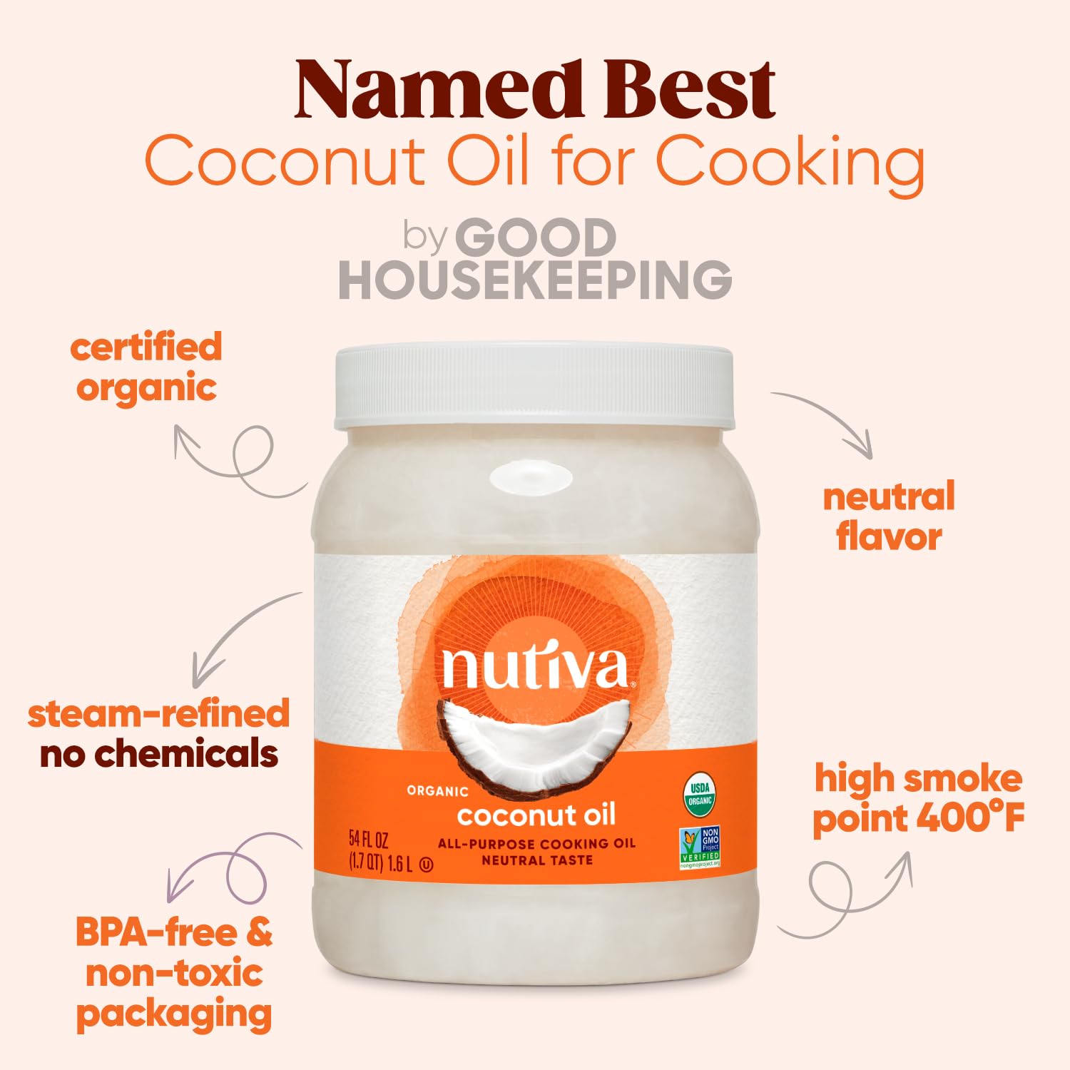 Nutiva coconut oil used as a lightweight skin moisturizer for daily care.