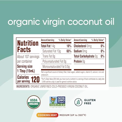 Nutiva Coconut Oil two-pack label close-up showing USDA Organic and non-GMO quality.