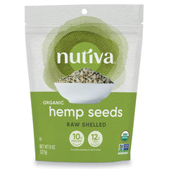 Nutiva hemp seed shelled raw ready to sprinkle on cereals