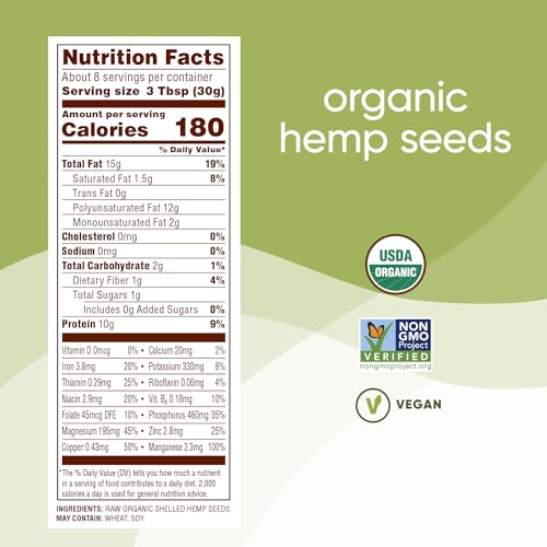 Nutiva hemp seed shelled as a snack-ready addition