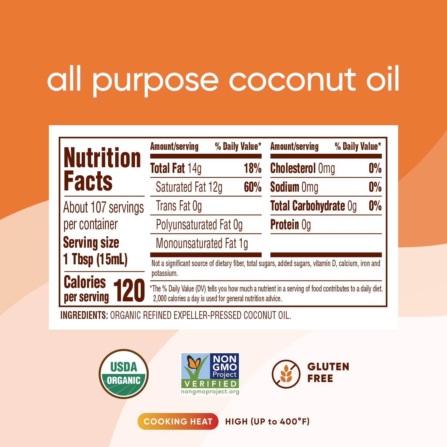 Nutiva steam refined coconut oil pour demonstrates versatile cooking with no strong aroma.
