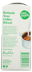 Nutpods Pistachio Creamer pour-over coffee scene—dairy-free enhancement
