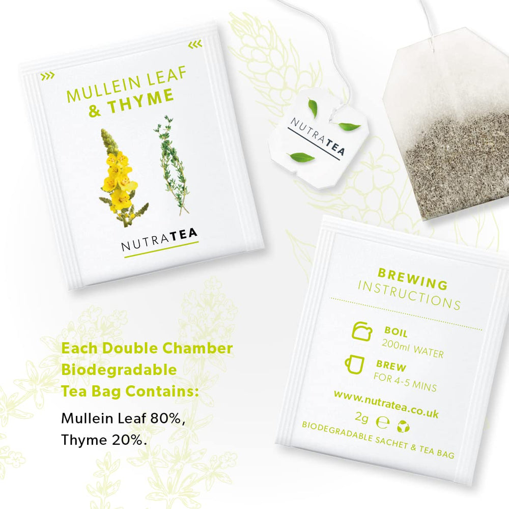 Nutra Tea bleach-free tea bags ready for brewing