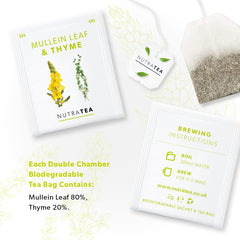 Nutra Tea bleach-free tea bags ready for brewing