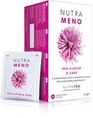 NutraMeno packaging closeup showing eco-friendly box for daily menopause support