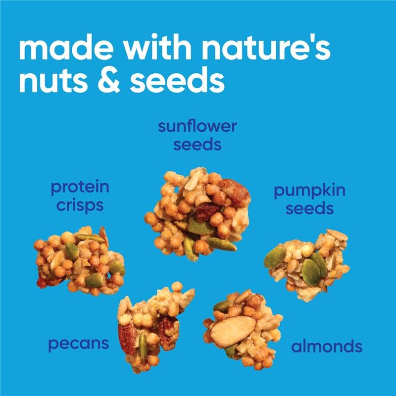 NuTrail 8 oz resealable bag keeps granola fresh.