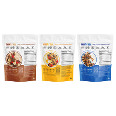 NuTrail Nut Granola bowl with milk showing keto-friendly crunch