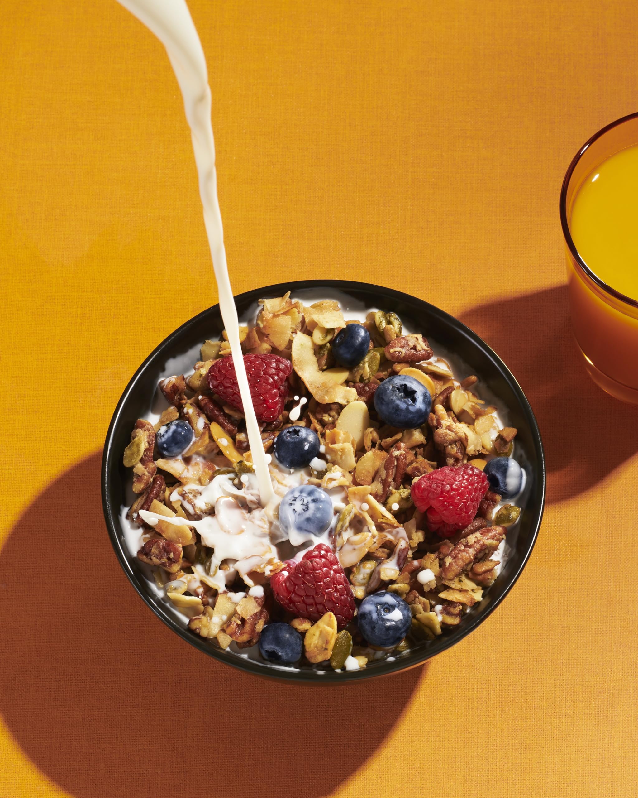 NuTrail Nut Granola on shelf with no sugar added claim