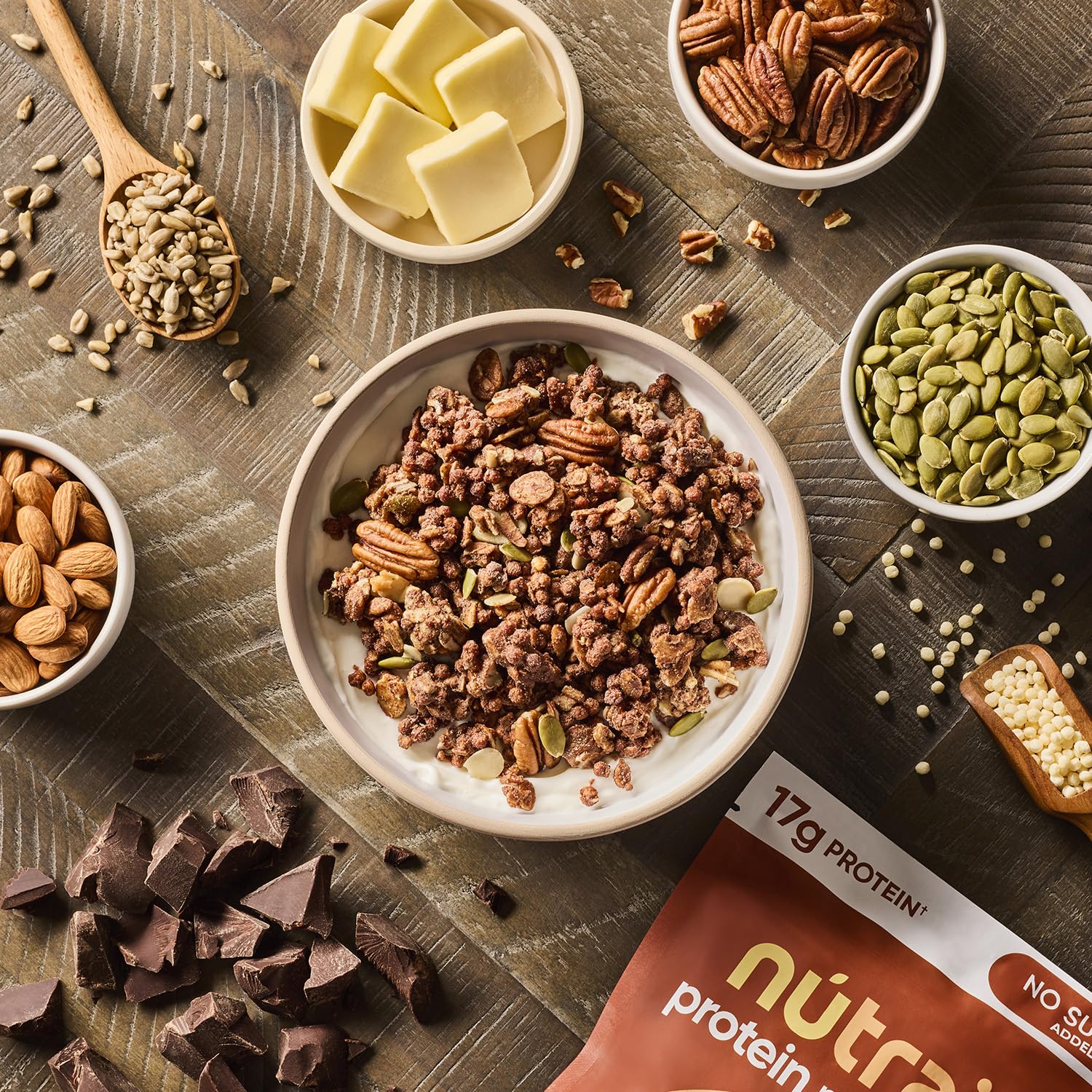 NuTrail on-the-go snack kit with a protein boost.